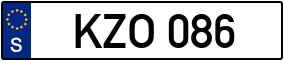 Trailer License Plate